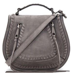 Rebecca Minkoff Suede Vanity Saddle Crossbody Bag